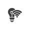 Smart lighting system vector icon