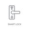 Smart lock linear icon. Modern outline Smart lock logo concept o