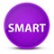 Smart luxurious glossy purple round button abstract