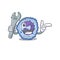 Smart Mechanic basophil cell cartoon character design