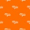 Smart media pattern vector orange