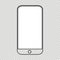 Smart mobil phone mock up, Smartphone technology template, modern blank telephnone, realistic vector illustration