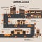 Smart modern cities design concept infographics elements. City