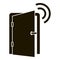 Smart open door icon, simple style