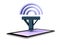 Smart phone cellphone network signal icon