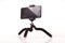 Smart phone with flexible tripod  on the white background
