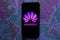 Smart phone with the logo of Huawei and 5G. The 5g are new communication technologies that Huawei
