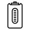 Smart power bank icon, outline style