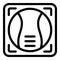 Smart scales equipment icon, outline style