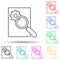 Smart search, internet marketing multi color style icon. Simple thin line, outline vector of artifical icons for ui and ux,