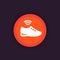 Smart shoe icon, modern trainers, sneakers