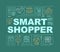 Smart shopper tips word concepts banner