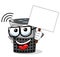 smart speaker cartoon funny blank banner copyspace isolated