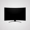 Smart television high definition curved display