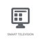 smart Television icon. Trendy smart Television logo concept on w