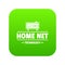 Smart time icon green vector