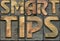 smart tips wooden letterpress