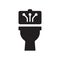 smart Toilet icon. Trendy smart Toilet logo concept on white background from smarthome collection