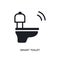 smart toilet isolated icon. simple element illustration from smart home concept icons. smart toilet editable logo sign symbol