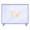 Smart tv icon cartoon vector. Screen television