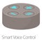 Smart voice control icon, cartoon style