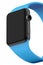 Smart watch black aluminium with blue buckle color