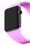 Smart watch black aluminium with pink buckle color