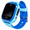 Smart watch for children in blue with a flat blank black screen for inscriptions