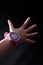 Smart watch for children. Pink GPS watch. Tracking a child