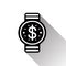 Smart Watch Dollar Sign Icon Mobile Banking And Contactless Payment App Concept