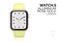 Smart watch with lemon color bracelet realistic vector illustration