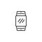Smart watch line icon