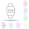 smart watch message multi color style icon. Simple thin line, outline vector of web icons for ui and ux, website or mobile