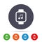 Smart watch sign icon. Wrist digital watch.