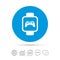 Smart watch sign icon. Wrist digital watch.