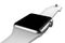 Smart watch silver aluminum.