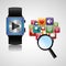 smart watch wearable technology searching play