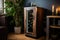smart wine fridge with customizable wine racks