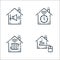Smarthome line icons. linear set. quality vector line set such as home control, heating, timer