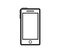 Smarthphone icon illustrated in vector on white background
