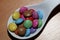 Smarties sweets macro background high quality prints