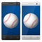 Smartphone baseball