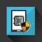 smartphone black safe box money icon