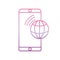 Smartphone call world , phone gradient icon