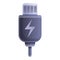 Smartphone charger icon, cartoon style