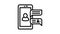 Smartphone chat icon animation