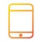 Smartphone device internet web technology interface gradient style icon