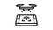 Smartphone drone control icon animation