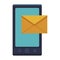 Smartphone envelope icon