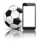Smartphone Football Mirror Mockup